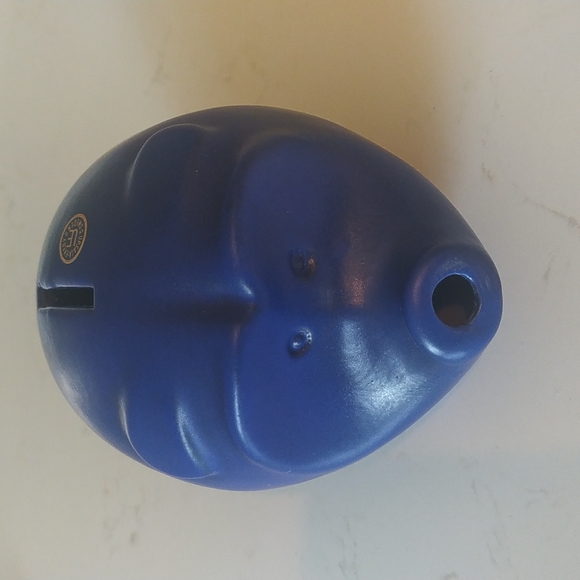 Vintage, Rare Upsala Ekeby Blue Piggy Bank from Sweden - Picture 5 of 5